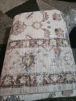 8x10 Boho vintage washable rug