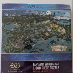 D23 (Disney) fantastic worlds map puzzle