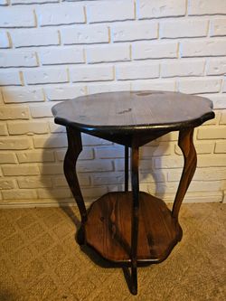 Retro Solid wooden end table