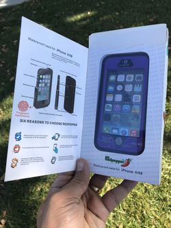 Waterproof case for iPhone 5/5S purple color