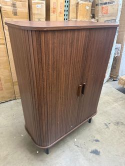 Walnut Brown 6-Tier Shoe Cabinet