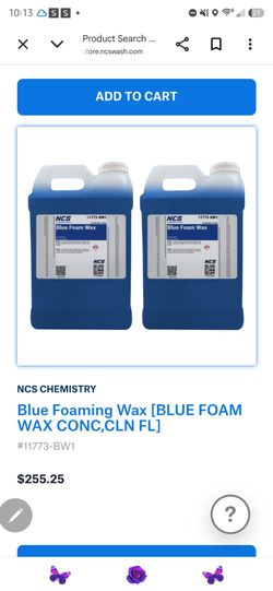 Foam wax