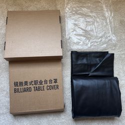BEARCOVER Leatherette Billiard/Pool Table Cover. Has a high-density cotton backing and machine double stitched seams for added durability. This is an 