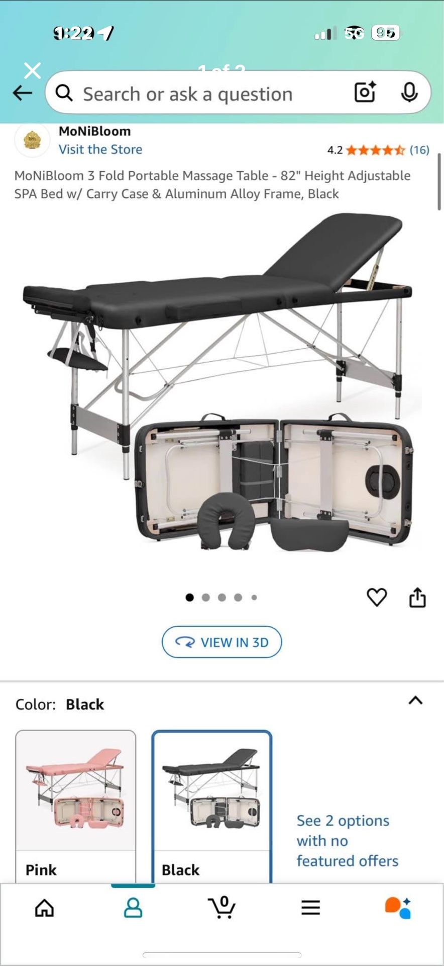 Lash/massage Table