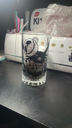 Halloween Jack Skellington Drinking Glass