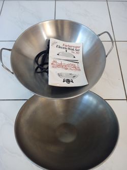 Farberware Electric Wok Set No. 303 with Guide and AC Adapter 
