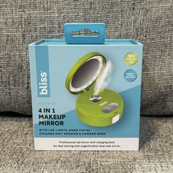 Brand New Bliss 4 In 4 Makeup Mirror/ Face Mister 