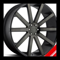 Brand New 24" Dub S121 Shot Colla 6x139.7 Matte Black Double Dark Tint Wheels