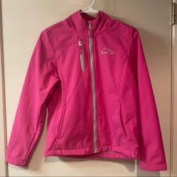 Girls Mountain Xpedition Pink Softshell Zip Jacket
