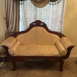 Victorian love seat and chair