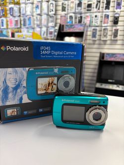 Polaroid iF045 14MP Digital Camera Dual Screen Teal Waterproof