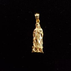 10kt Gold Guadalupe Pendant
