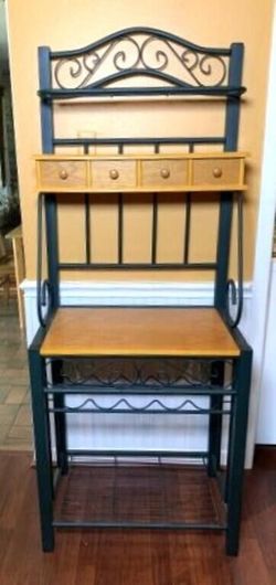 Bakers Rack Kitchen Shelf Storage Coffee Bar
