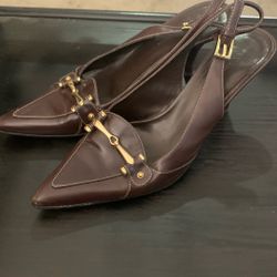 Brown Short Heeled 