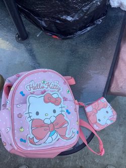 Hello Kitty Backpack and wallet