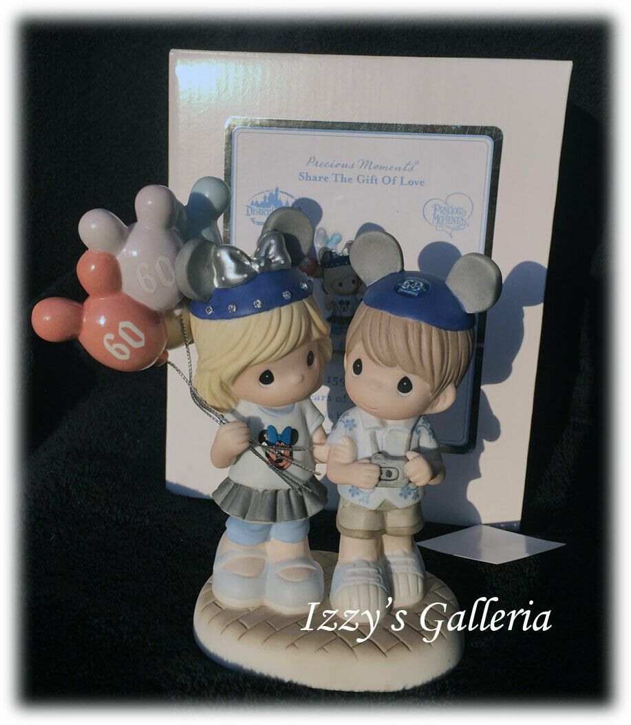 Disney Precious Moments 60th Anniversary Couple Figurine Disneyland New In Box