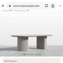 Echoing a sense of nature the tranquil, contemporary shape and soft tones of the Osten Table creates an underlying feel of refined elegance. Expressed