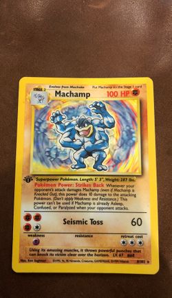 First Edition Rare Holo Machamp