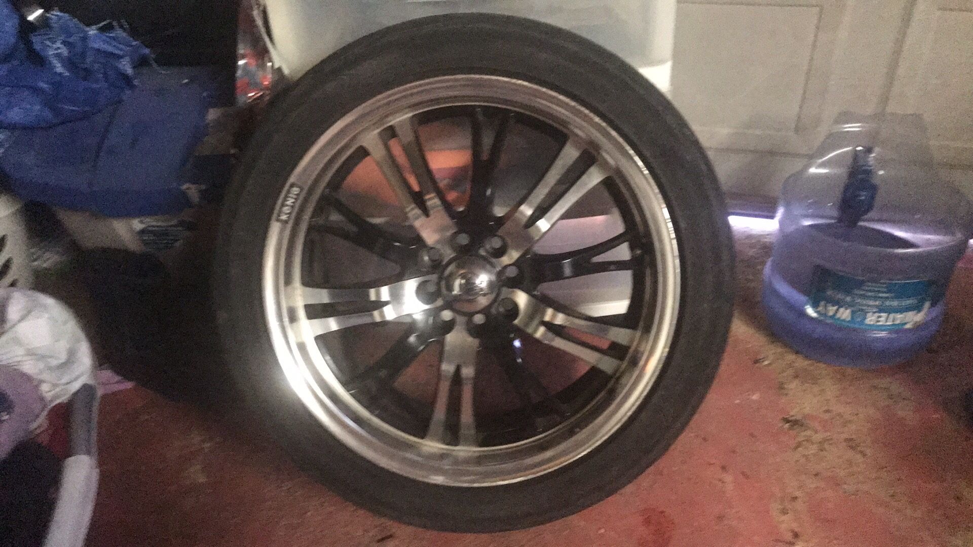 Konig 17X8” Universal Tires & Wheels (4)