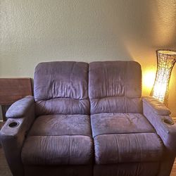 Purple Reclining Couches 