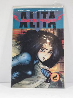 Alita Battle Angel #2 NM  Yukito Kishiro 1992 Viz Select Comics  2nd Appearance