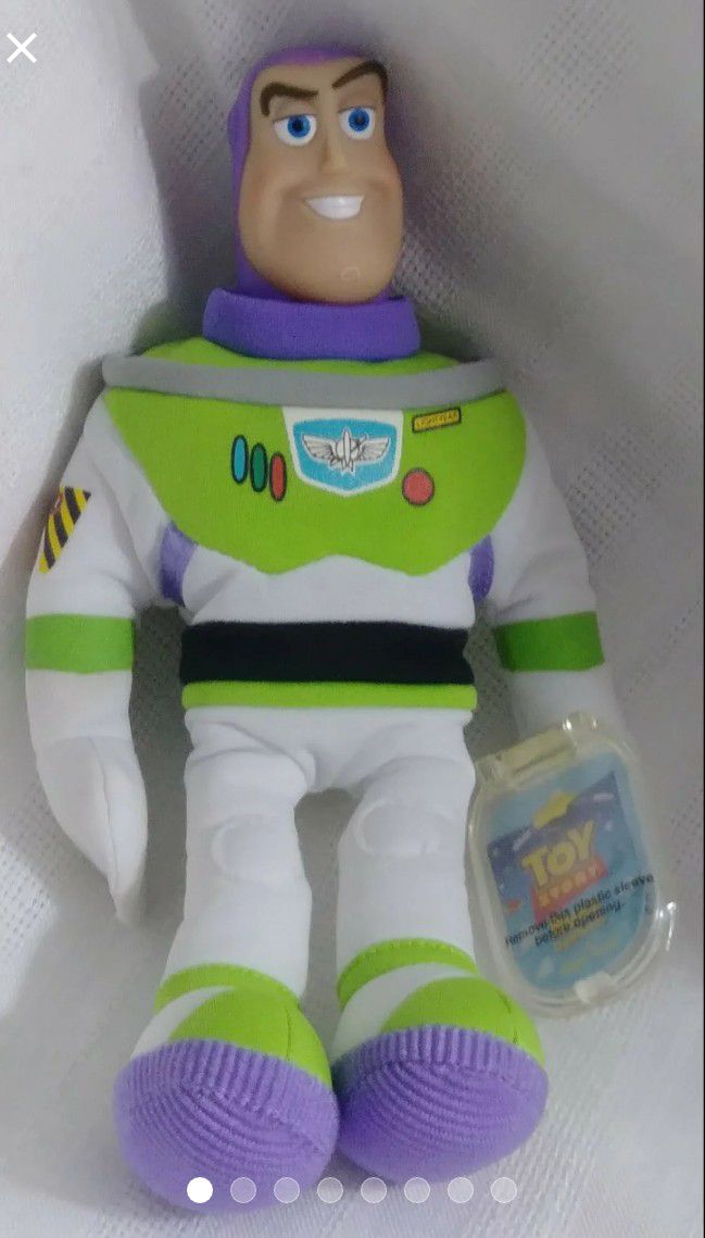 MATTEL Disney Pixar Toy Story 2 BUZZ LIGHTYEAR STAR BEAN Plush Doll