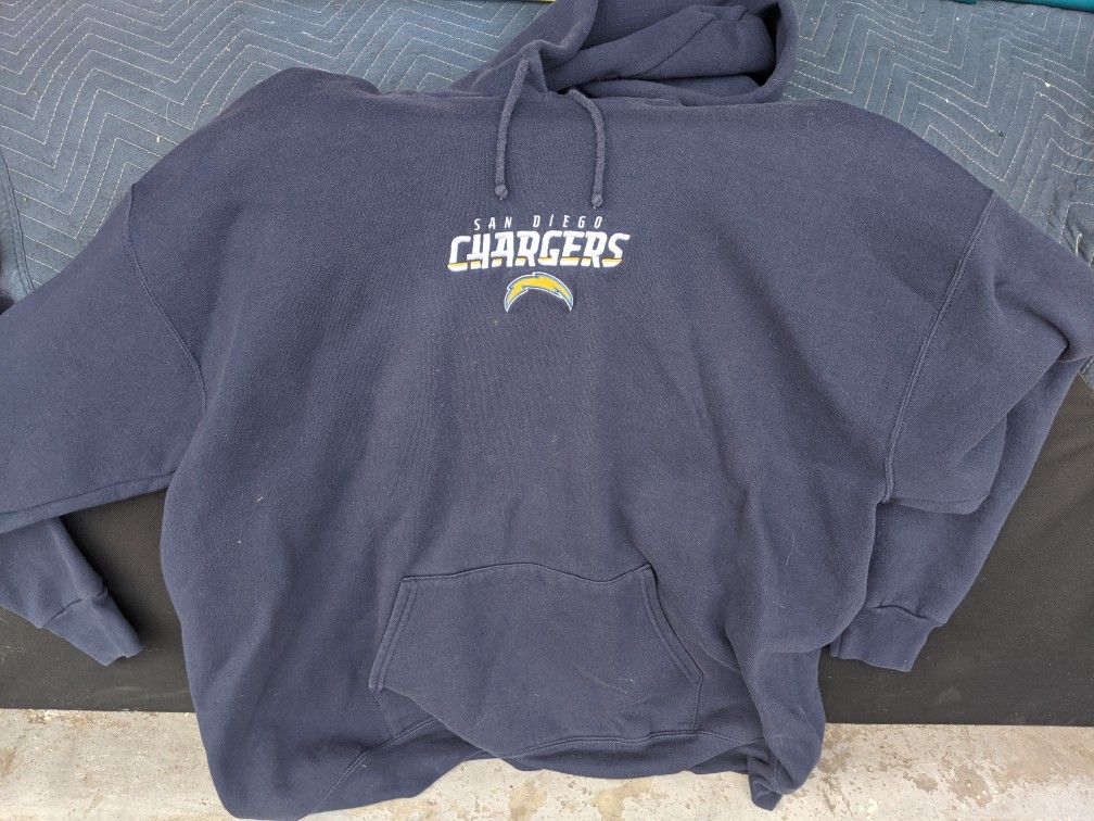 NFL Chargers Hoodie, Men's 2XL