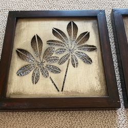 Metal Frames With Plumeria 