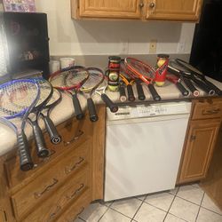 Tennis Rackets 14$ Each And Racketball Rackets 4$ Each