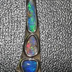 Awesome Australian Boulder Opal Pendant