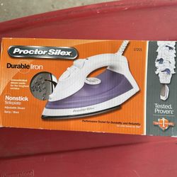 Proctor Silex Durable Iron Nonstick Adjustable Steam Spray Blast New 