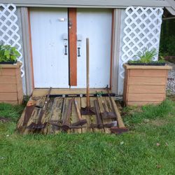 Misc. Farm/Yard Tools And Hand Tools In Shed