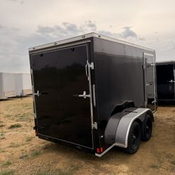 6x12 Double Axle Enclosed Trailer