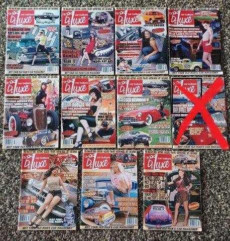 Car Kulture Deluxe magazine rat rods pinups art, gassers, rockabilly. 2005-2007
