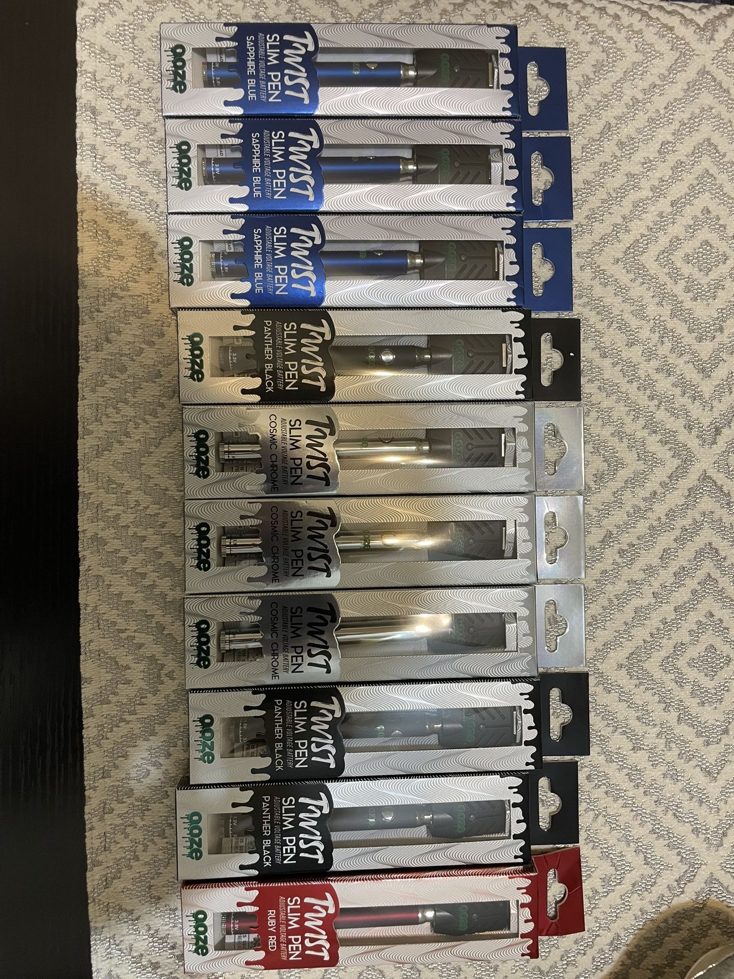 Title: Lot of Ooze Twist Slim Pens – 510 Thread Batteries – $45