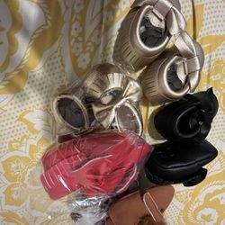 Baby Soft Bottom Shoes, And Boots  New!! Some Used In New Condition $10, $15, $20.. Each. (👉🏽One Pair Hard Bottom UGG Boots size 2 $45)  1 Pair👇🏽