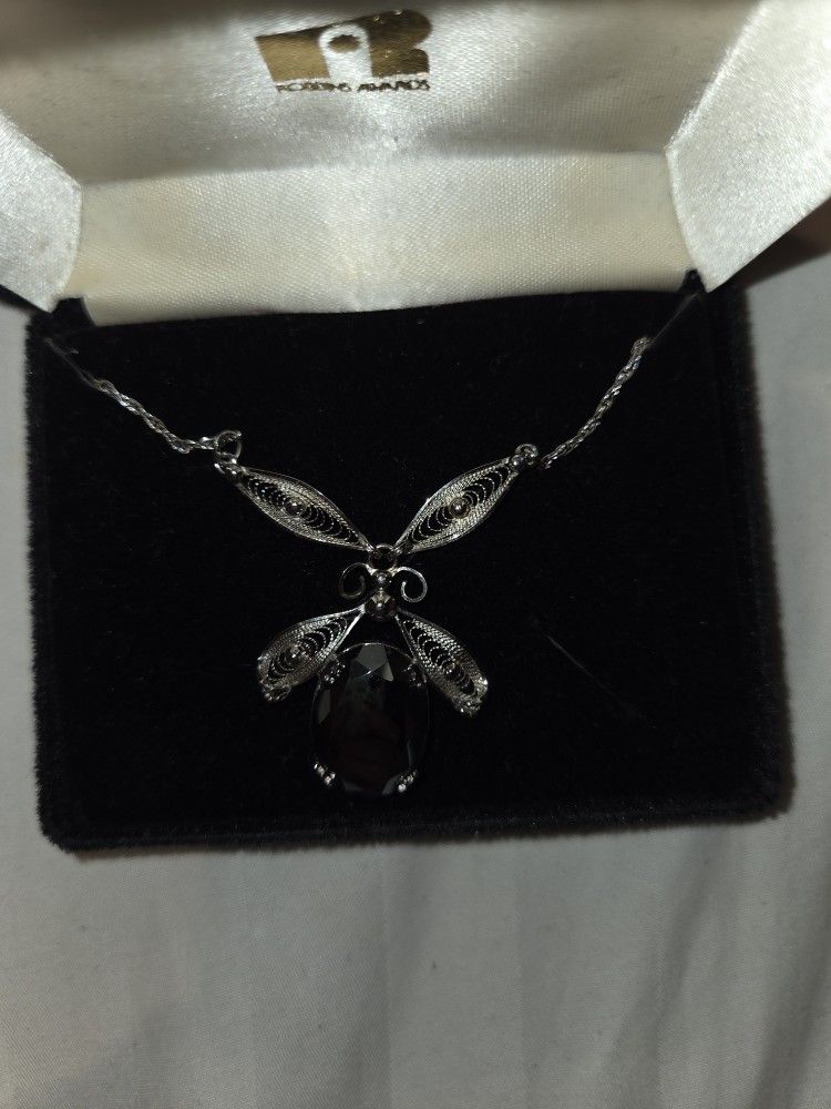 Antique Hematite Necklace