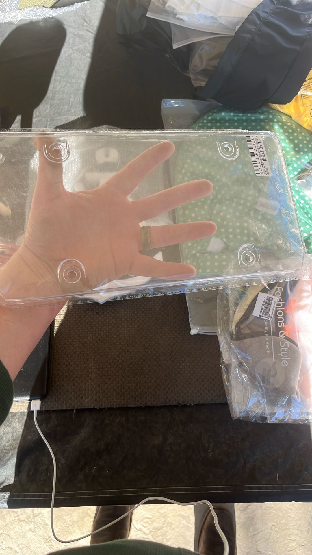 Clear, full license plate cover