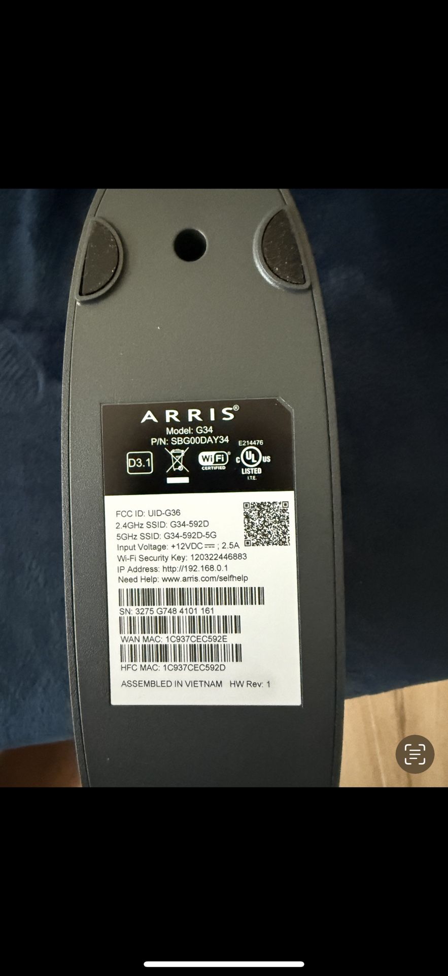 Arris SURFboard - Model G34