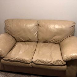 Leather Loveseat