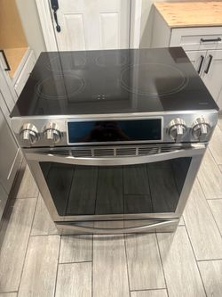 Samsung Induction Range Stainless Steel chef collection