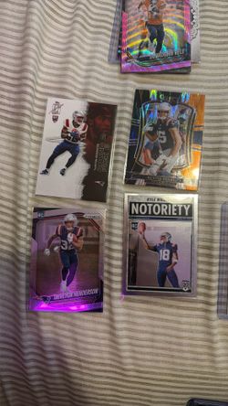 New England patriots football trading cards