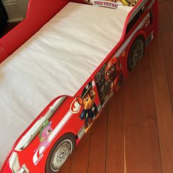 Paw Patrol Toddler Bed with water proof mattress