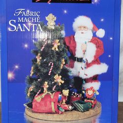  Kirkland Signature Santa Figurine stringing lights