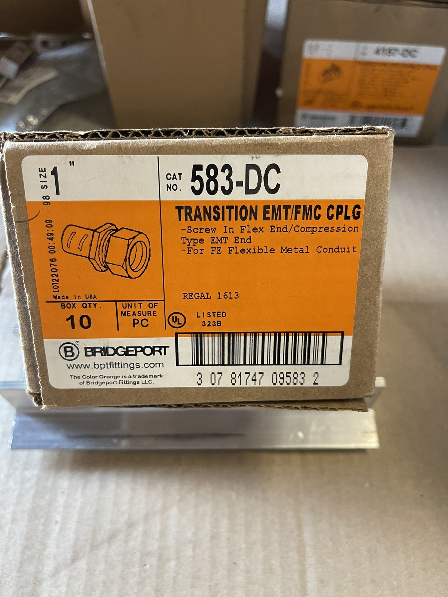 BRIDGEPORT 583-DC 1" COMBO COUPLING