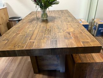 Rustic Reclaimed Wood Dining Table