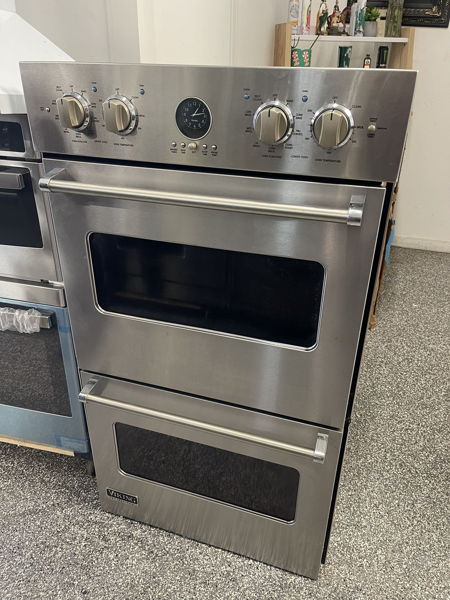 Viking Double Wall Oven Stainless Steel 