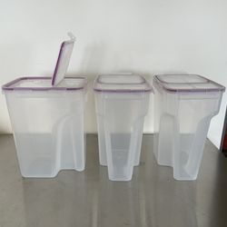 3 Large Storage Containers
