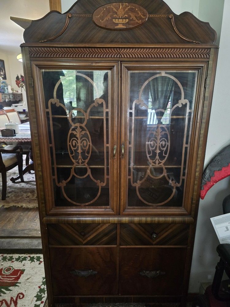 French Italian China Cabinet 