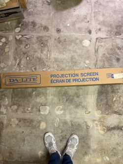 Da-Lite Manual Pull-Down Projection Screen